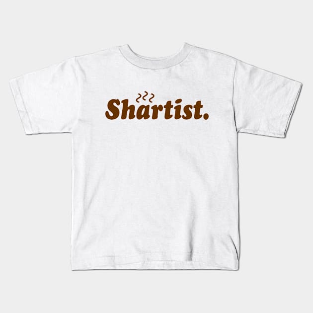 Shartist. Kids T-Shirt by tinybiscuits